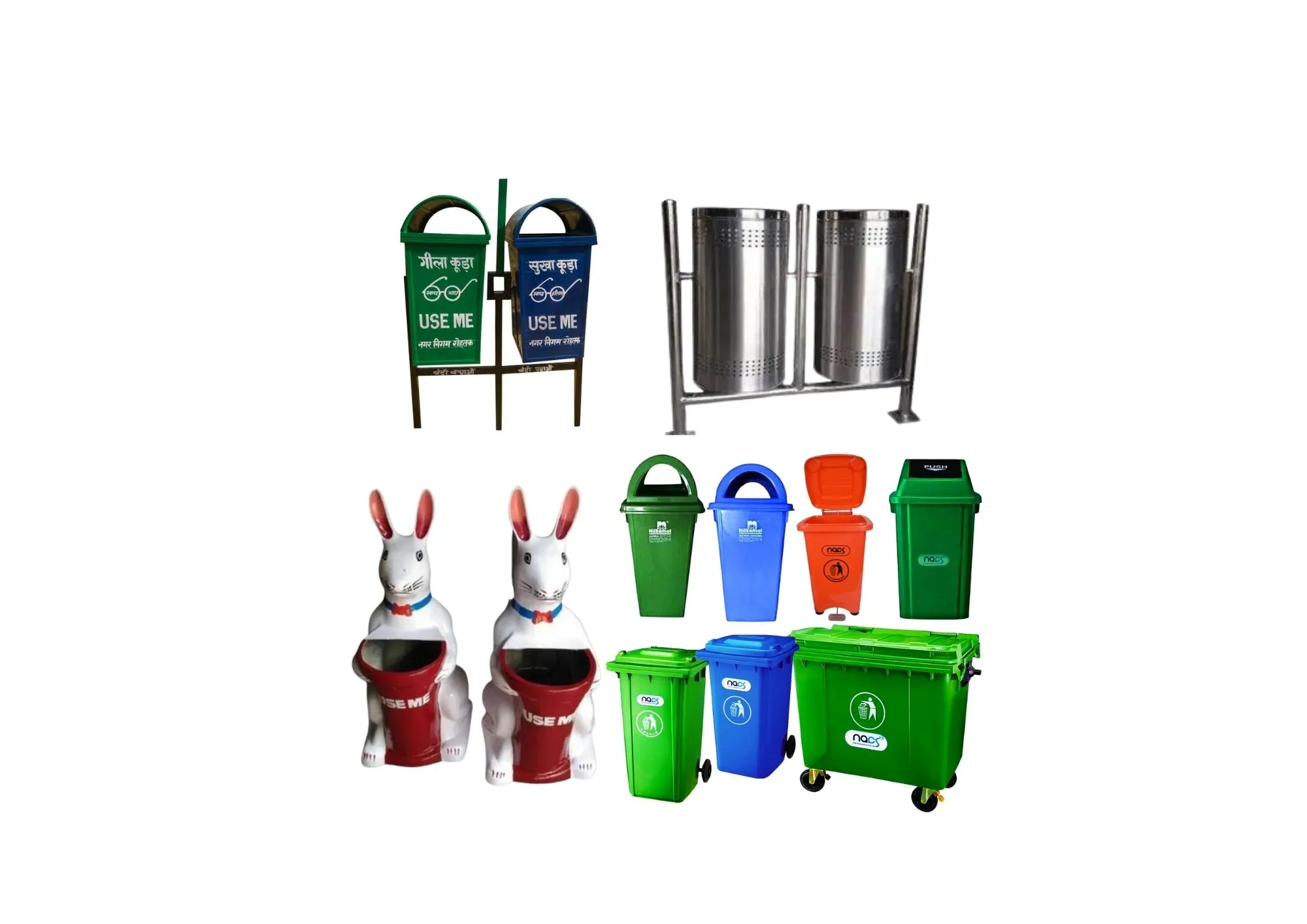 Dual Dustbin Stand